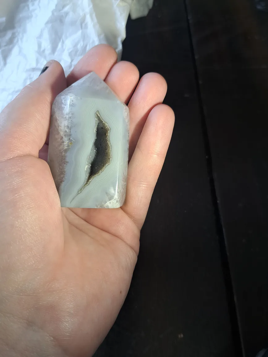 Agate Tower Crystal druzey cave thumbnail