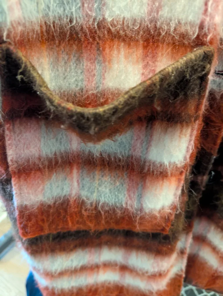 ICHI Plaid Sherpa Lined Jacket - XL image indicator(5)