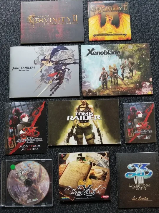 Lot of Tomb Raider DIVINITY II Xenoblade YS Art and music thumbnail