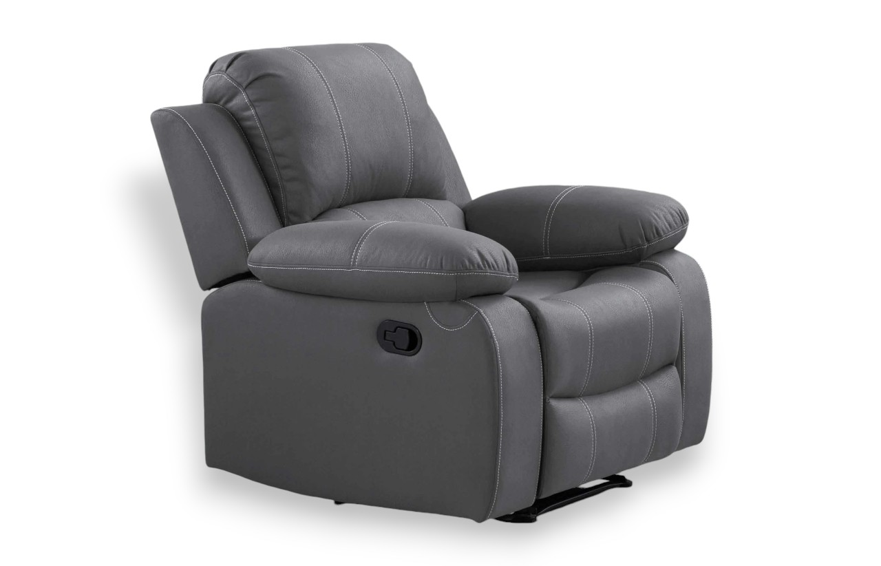 Brand New Grey Suede Recliner Chair – Seasonal Sale! - photo 2
