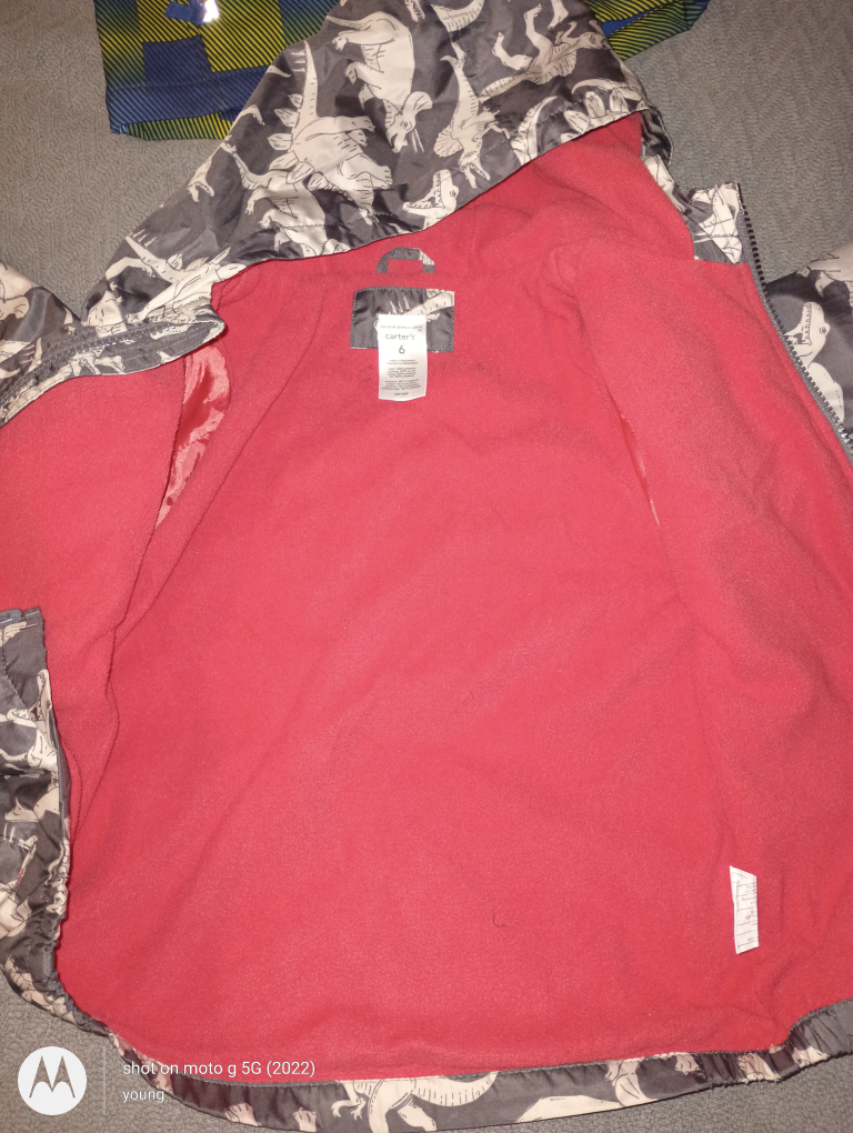 BOYS Carter's Size 6 Dinosaur Print Jacket - photo 2