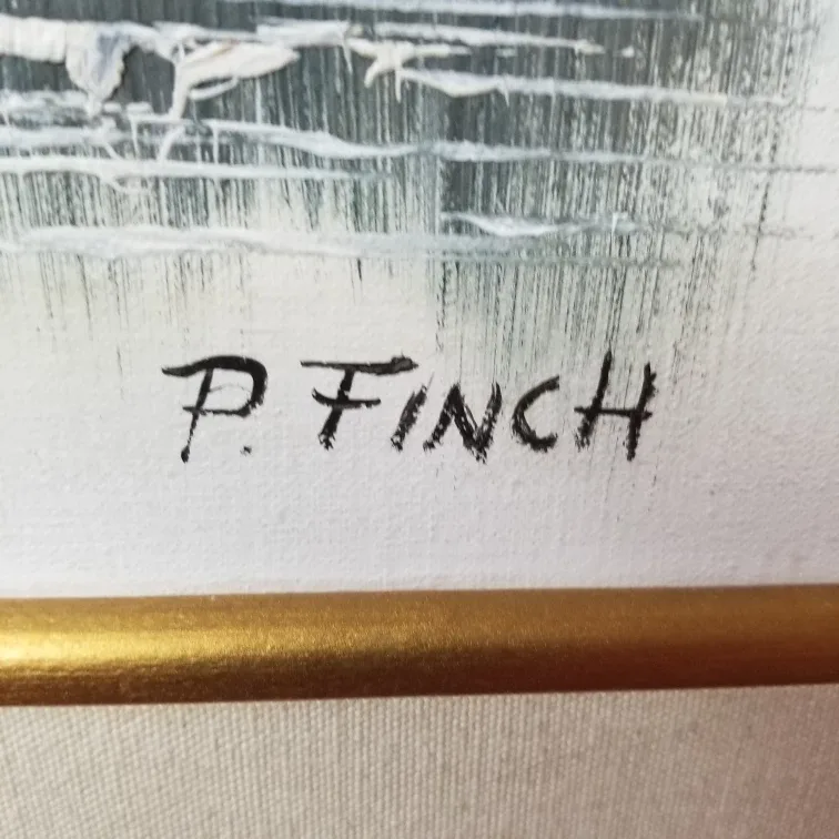 P. Finch Winter Landscape Painting image indicator(4)