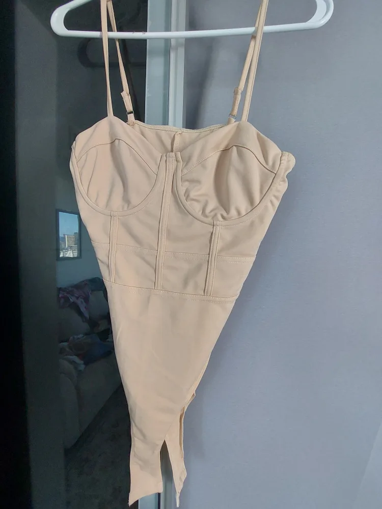 Beige Bodysuit