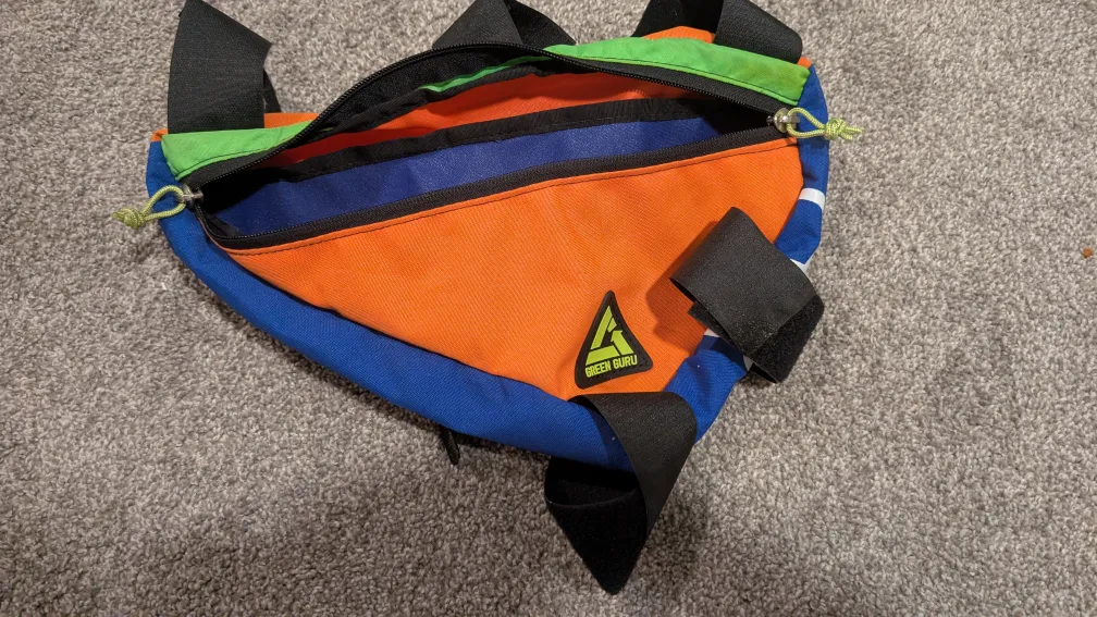 Green Guru Recycled Colorful Bike Bag thumbnail