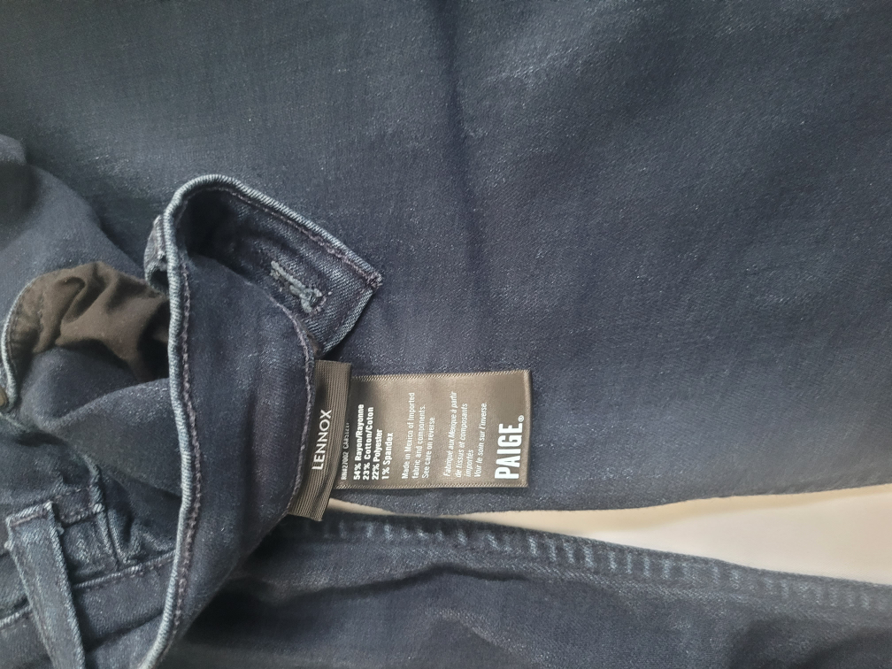 Paige Dark Wash Jeans - Size 34 - photo 3