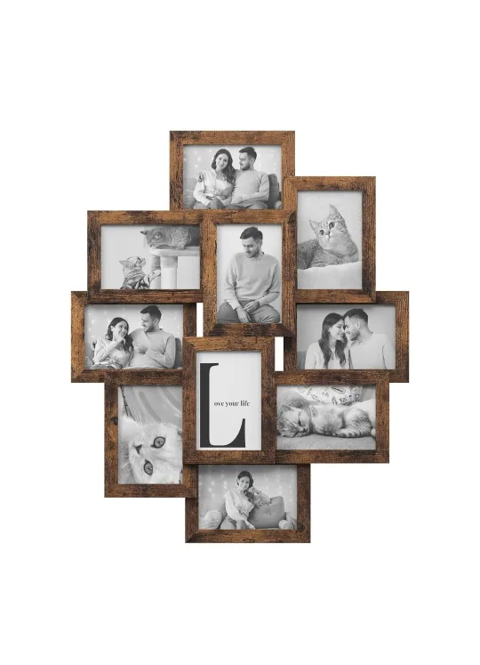 Rustic Brown Collage Picture Frame thumbnail