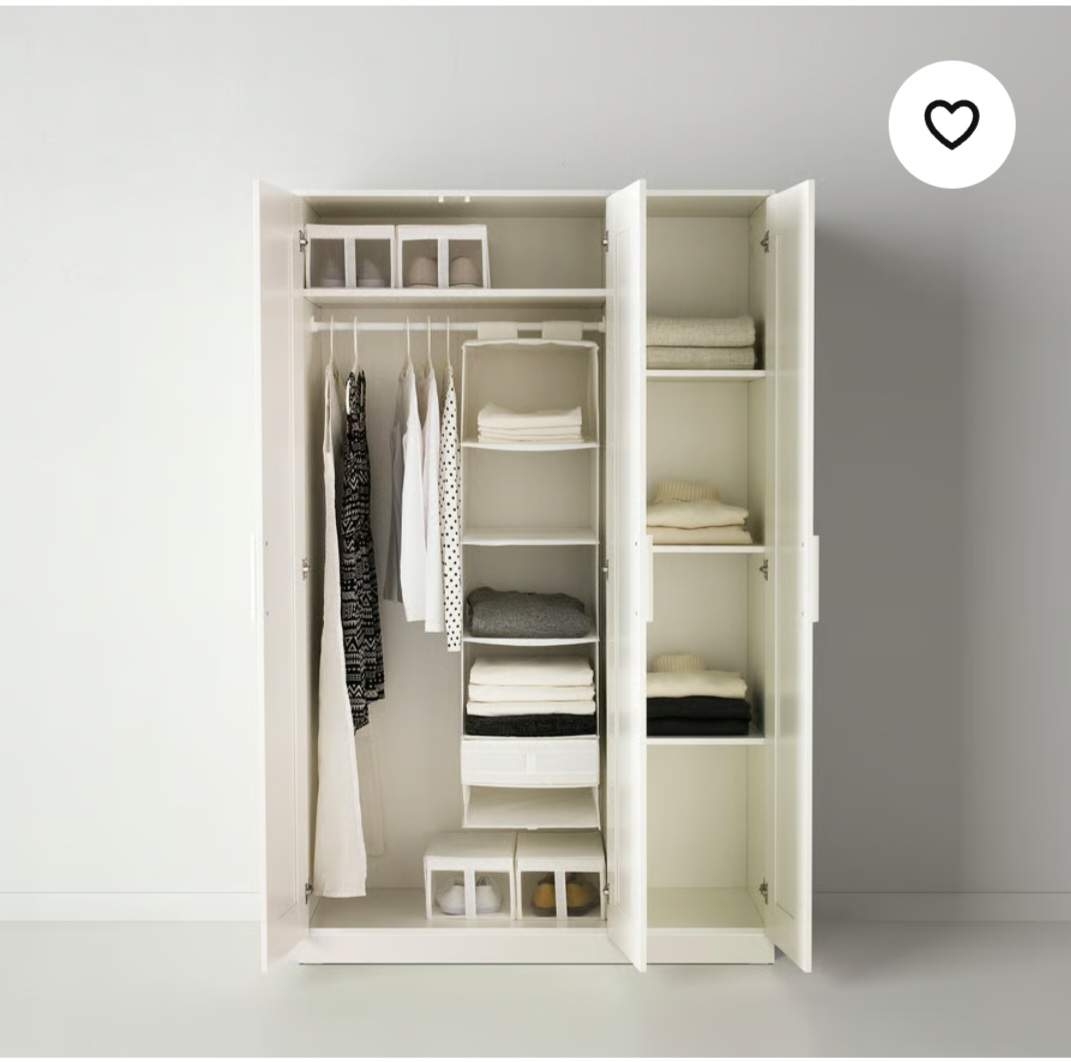 IKEA Brimnes Wardrobe with 3 Doors - White - photo 2