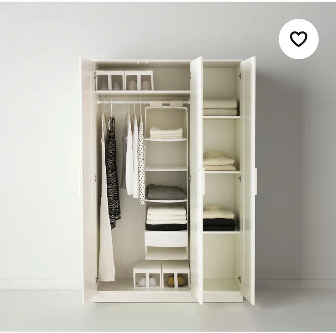 IKEA Brimnes Wardrobe with 3 Doors - White image indicator(2)