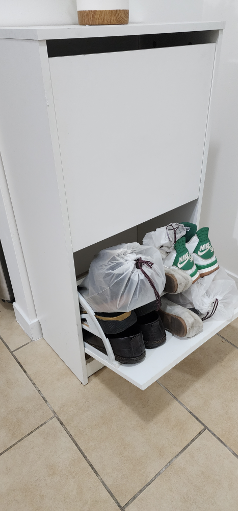White Shoe Storage Cabinet - photo 2