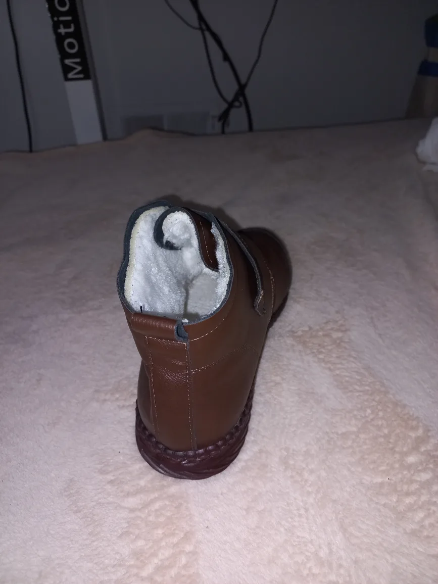 Brown Leather Ankle Boots, Size Unknown image indicator(3)