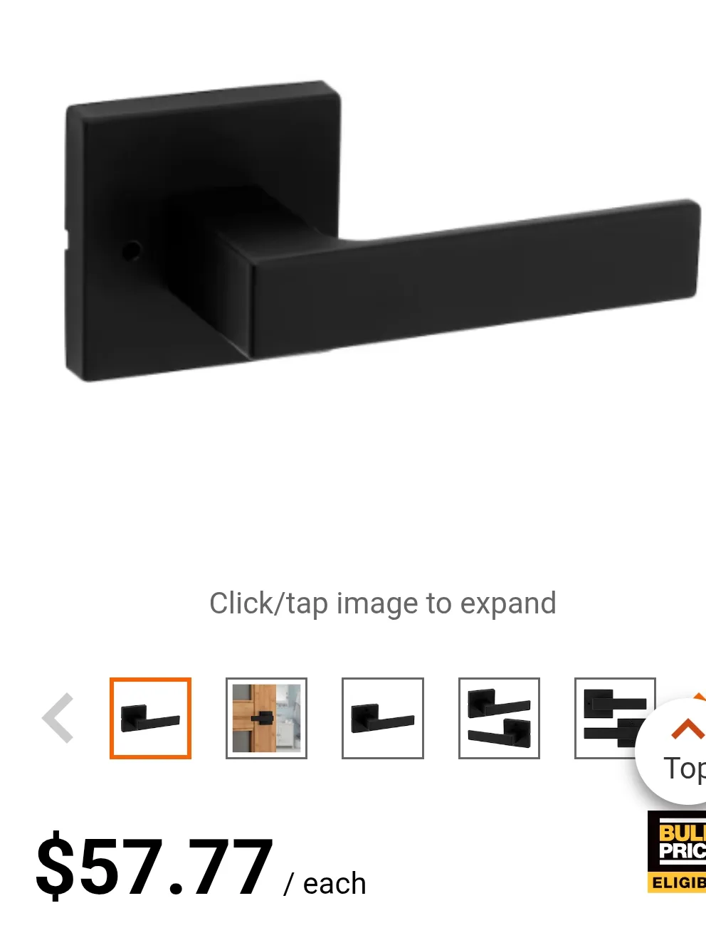 New Weiser Privacy Door Handle - Matte Black image indicator(3)