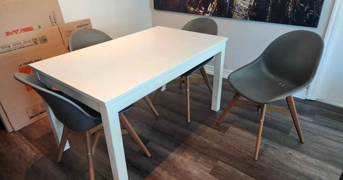 IKEA LANEBERG Table & FANBYN Chairs Karrot - Main Image