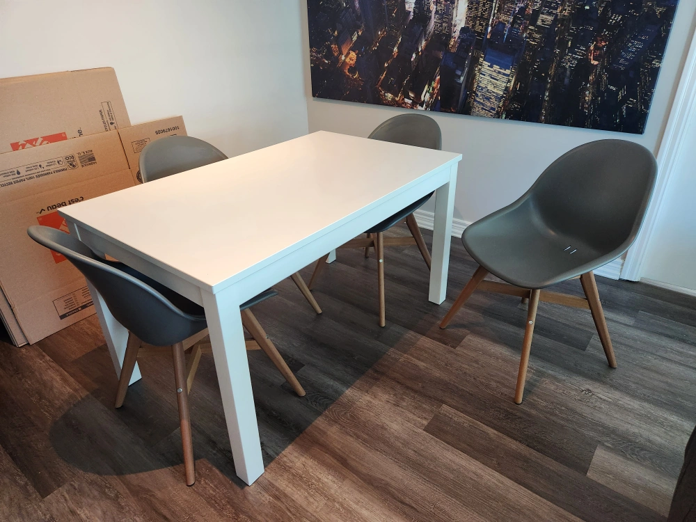 IKEA LANEBERG Table & FANBYN Chairs Karrot