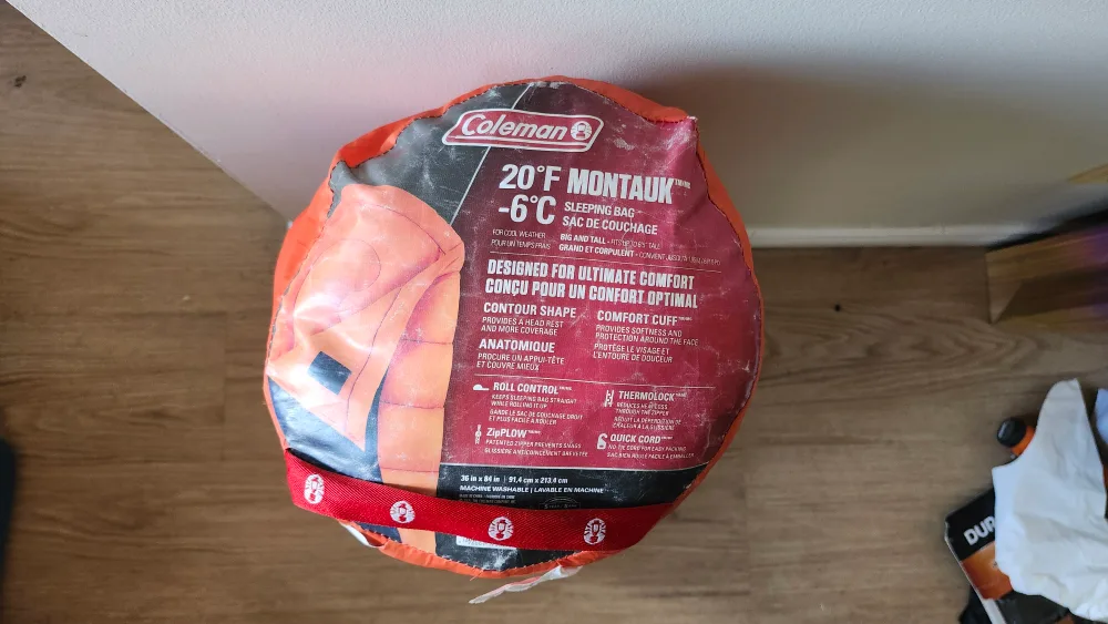 A pair of Coleman -6° Montauk Sleeping Bags