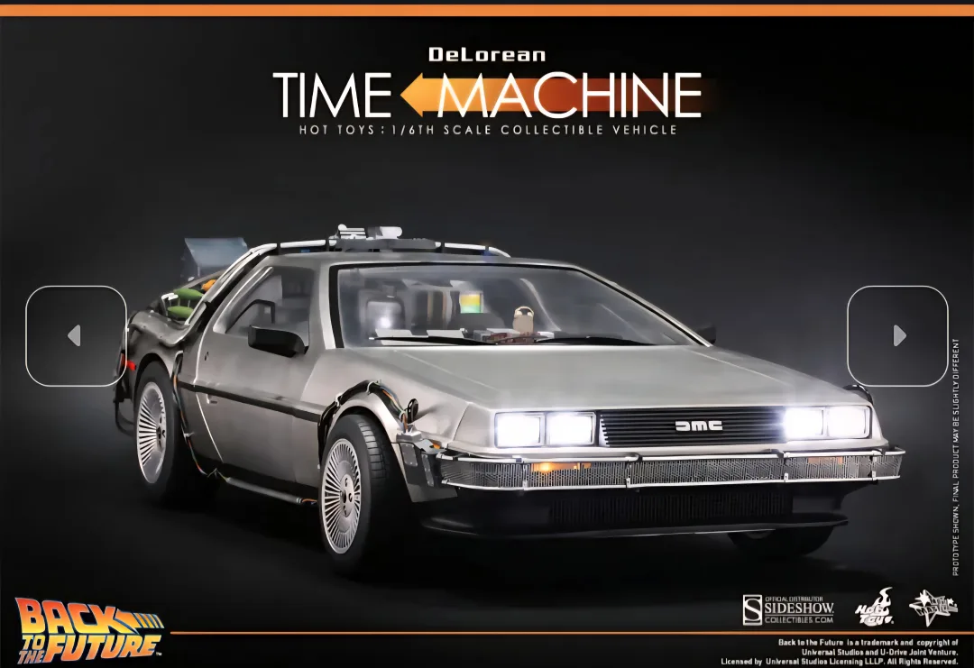 Hot Toys Back to the Future DeLorean Time Machine 1/6 Scale thumbnail