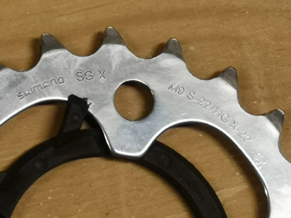 Bicycle Chainring 22 Tooth Cog Shimano Gear image indicator(4)