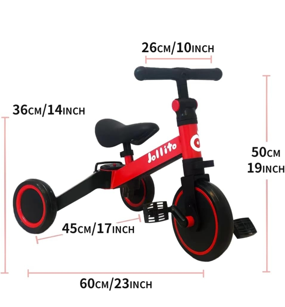 Jollito Kids Tricycle, Red & Black - photo 5