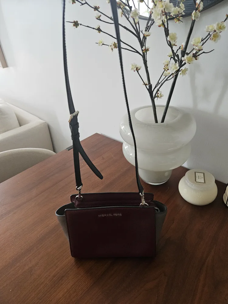Michael Kors Selma mini in burgundy thumbnail