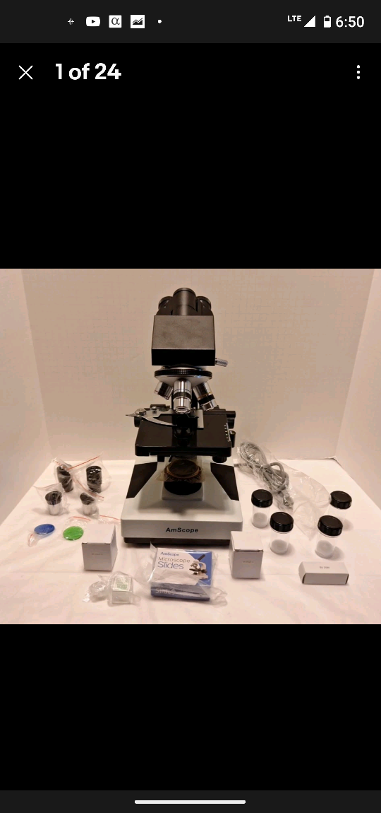 AmScope 40x-1000x Compound Binocular Microscope Biology Med Lab
