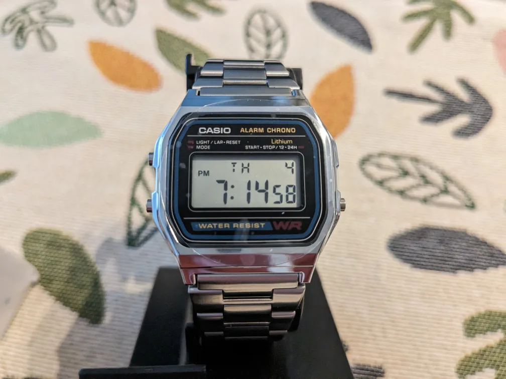 BRAND NEW CASIO men's watch A158WA-1 image indicator(2)