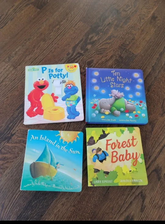 Kids' Board Books: Elmo, Forest Baby, Island thumbnail