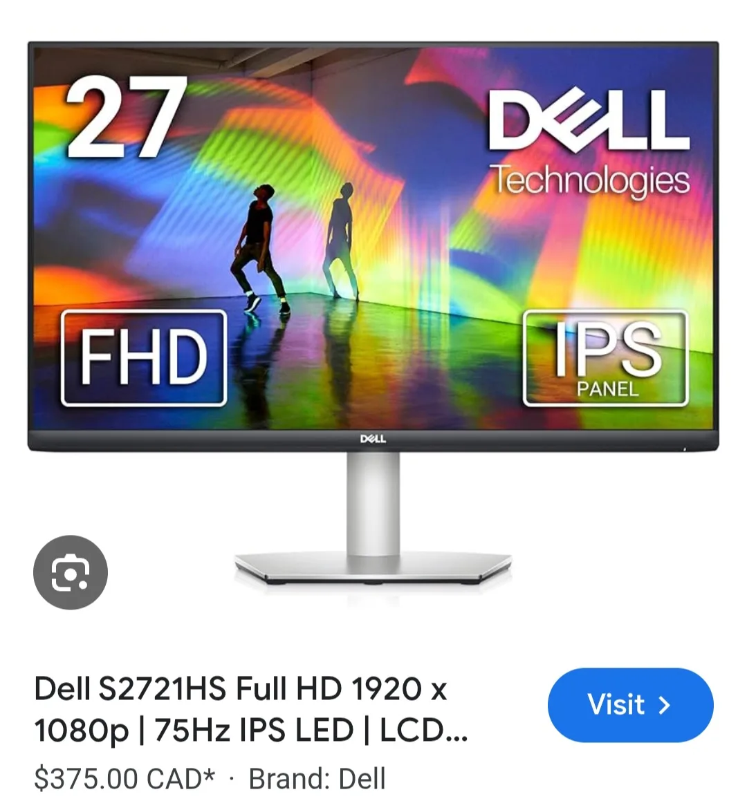 Dell S2721HS 27" FHD IPS Monitor thumbnail