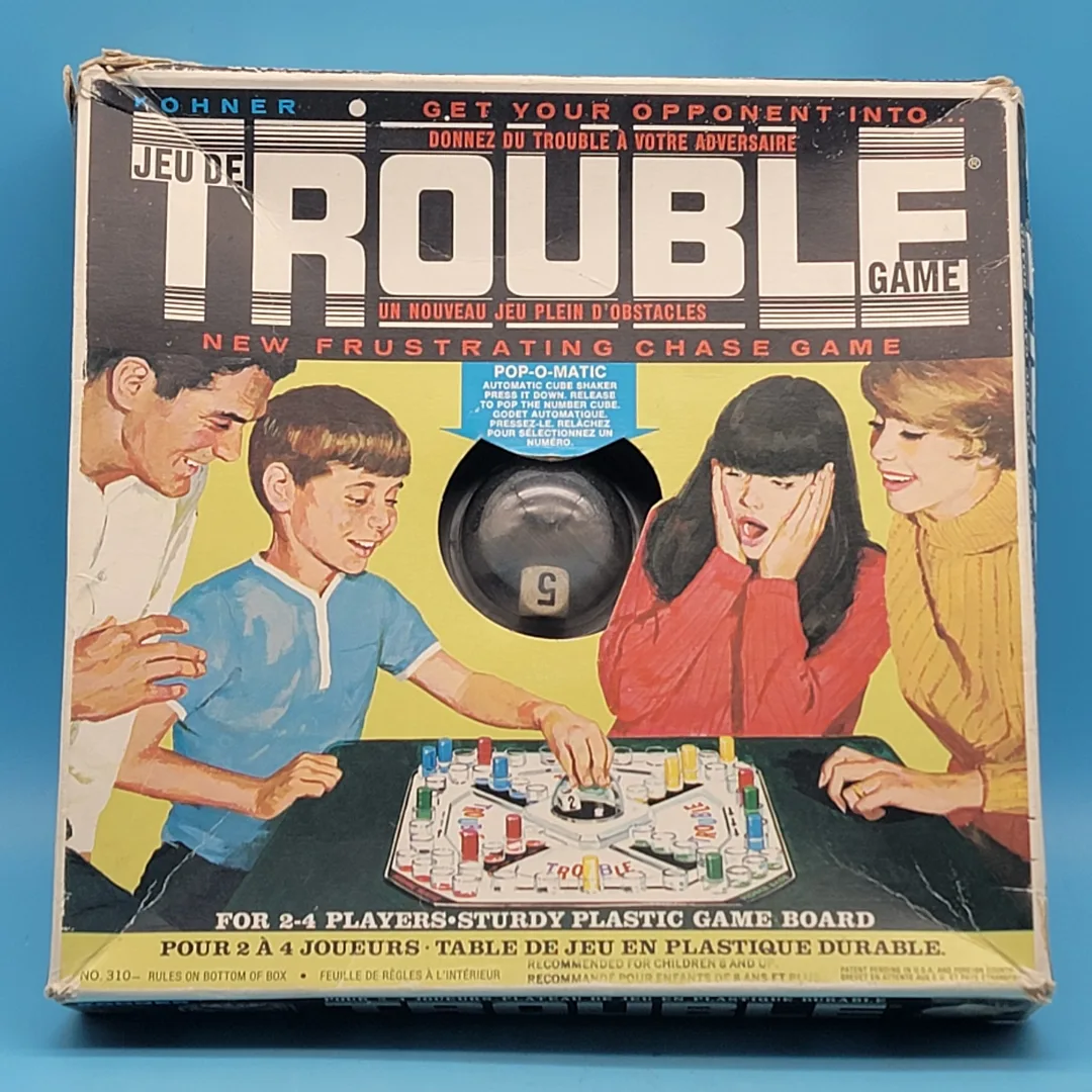 Irwin Toys (1965) TROUBLE Board Game by Kohner Bros thumbnail