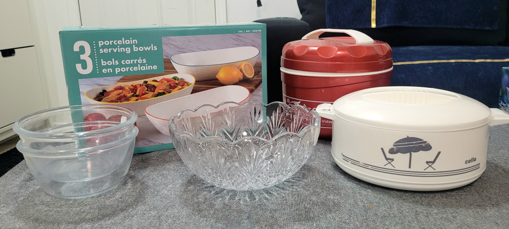 Serving Bowls and Storage Boxes - For sale