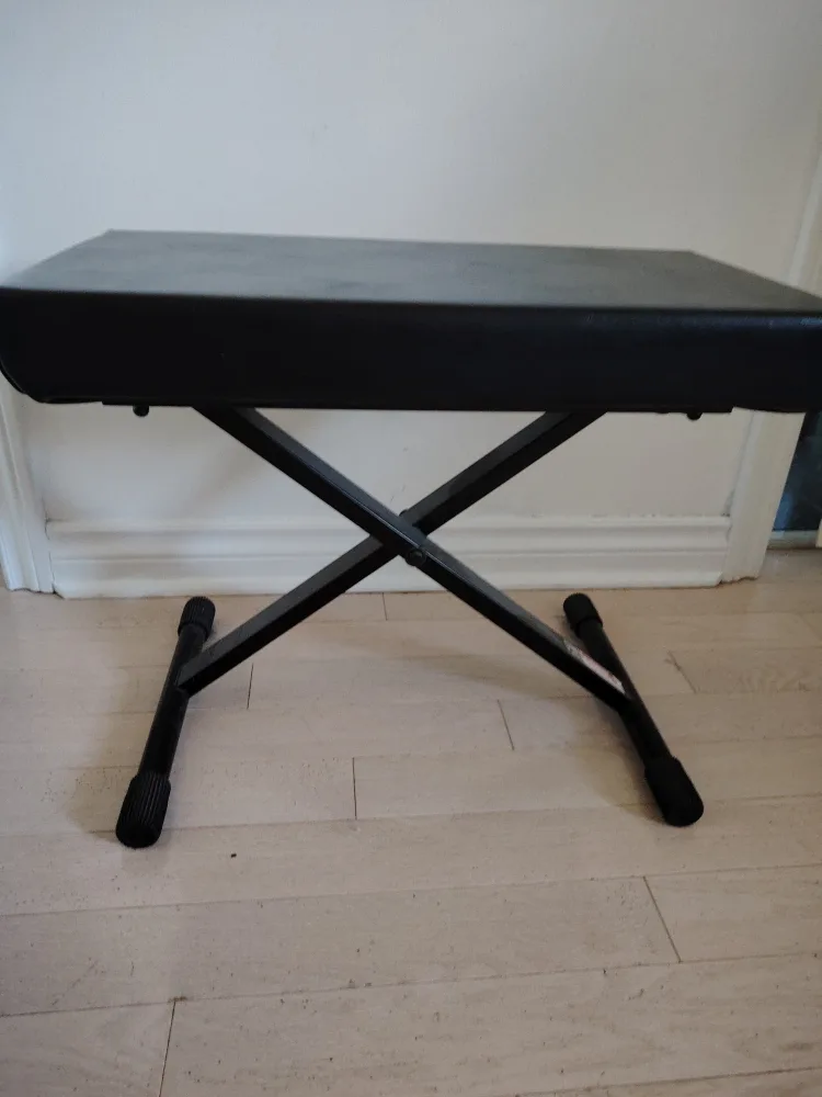 Adjustable Black Keyboard Bench image indicator(2)