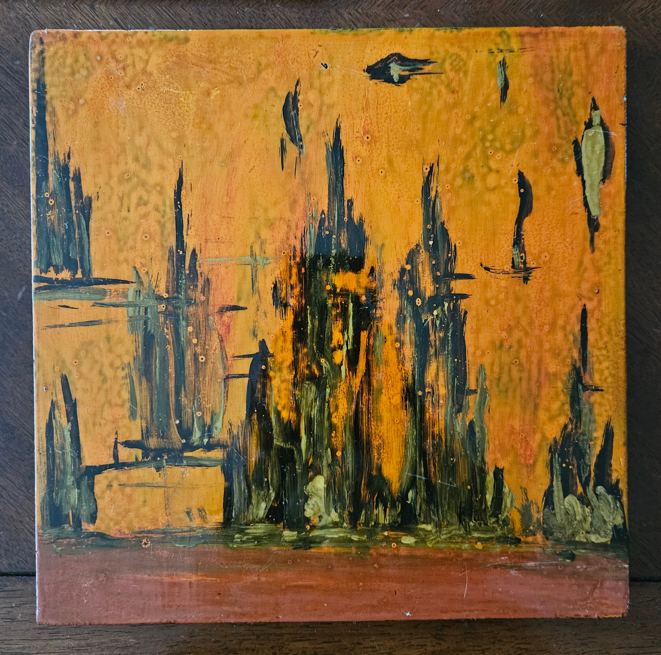 Set of 3 Abstract Art Tiles - photo 3