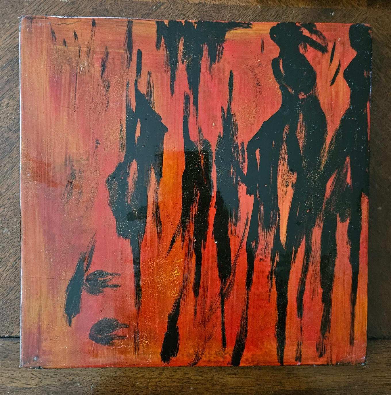 Set of 3 Abstract Art Tiles - photo 4