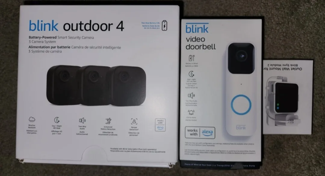 Blink Outdoor 4 Wireless Smart Security Camera & New Doorbell thumbnail
