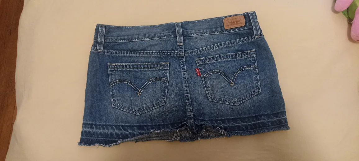 Free Levi's Denim Mini Skirt - Size S image indicator(2)