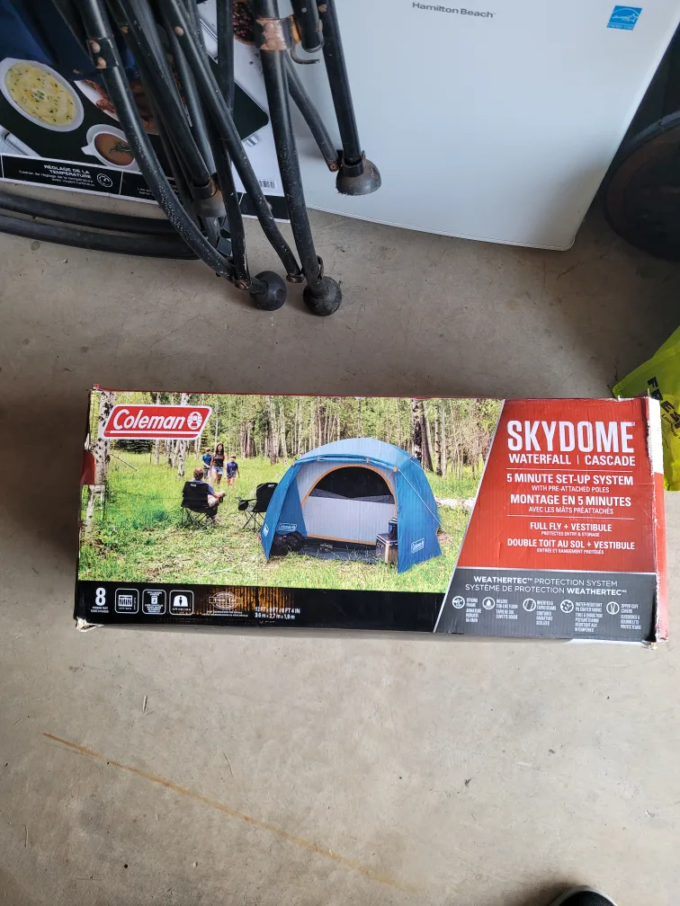 Coleman Skydome 8-Person Tent - Waterfall Cascade thumbnail