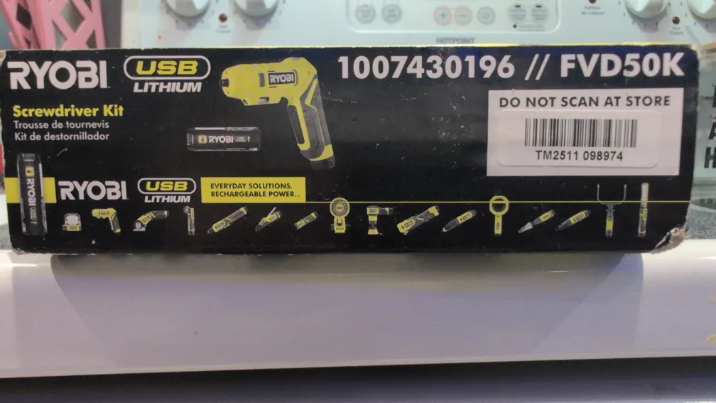 Ryobi USB Lithium Screwdriver Kit FVD50K - New image indicator(2)