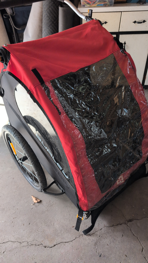Like new Burley Honeybee Child Carrier Bike Trailer - Red/Black - photo 5