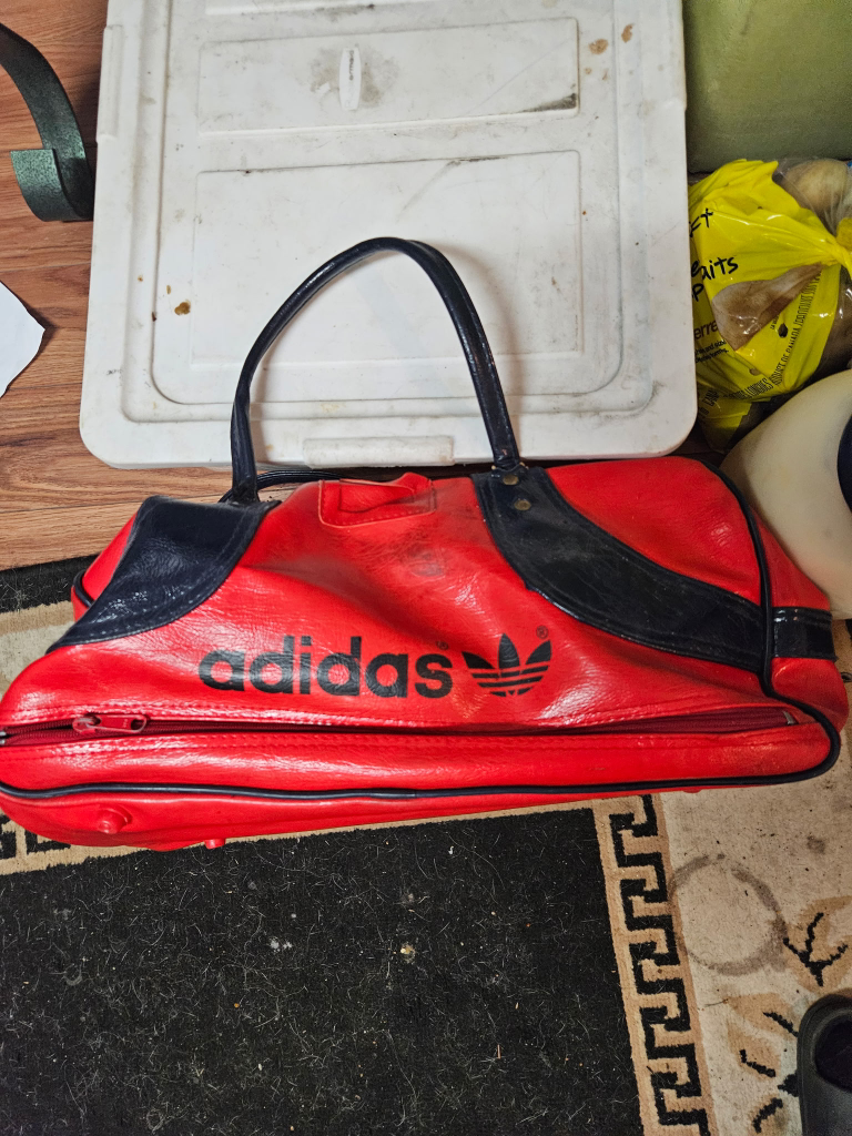 Vintage Adidas Gym Bag - Red & Navy - photo 2