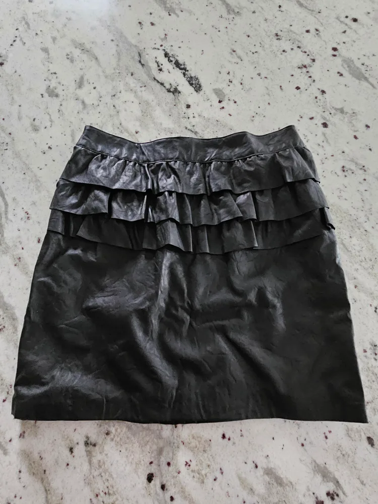 Black Ruffled Mini Skirt thumbnail