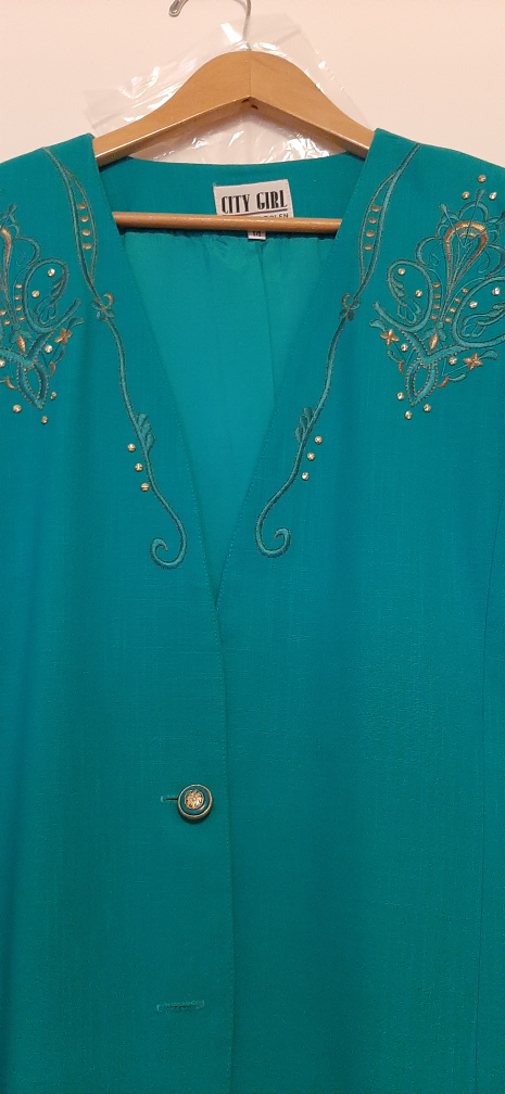 City Girl Teal Blazer - Size 14 - photo 2