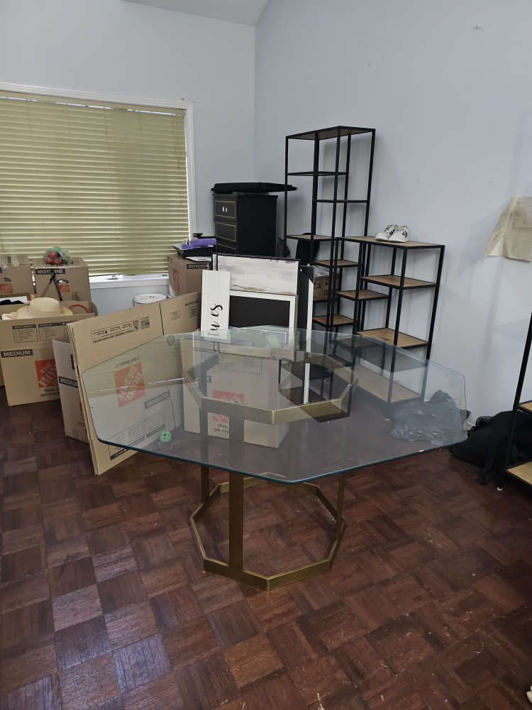 Glass Top Octagon Dining Table - photo 3