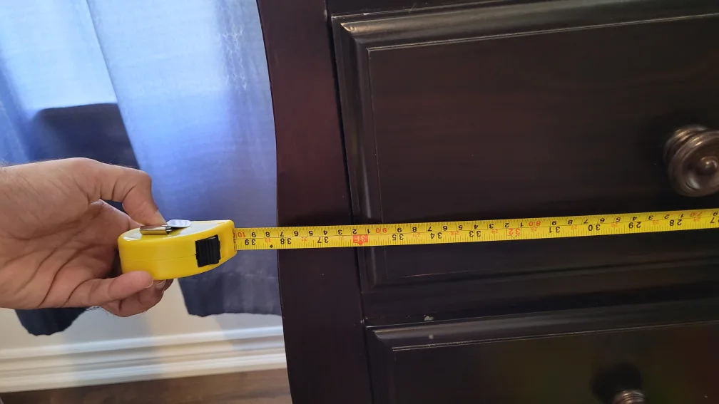 Wooden Dark Brown Dresser - 38" Tall image indicator(3)