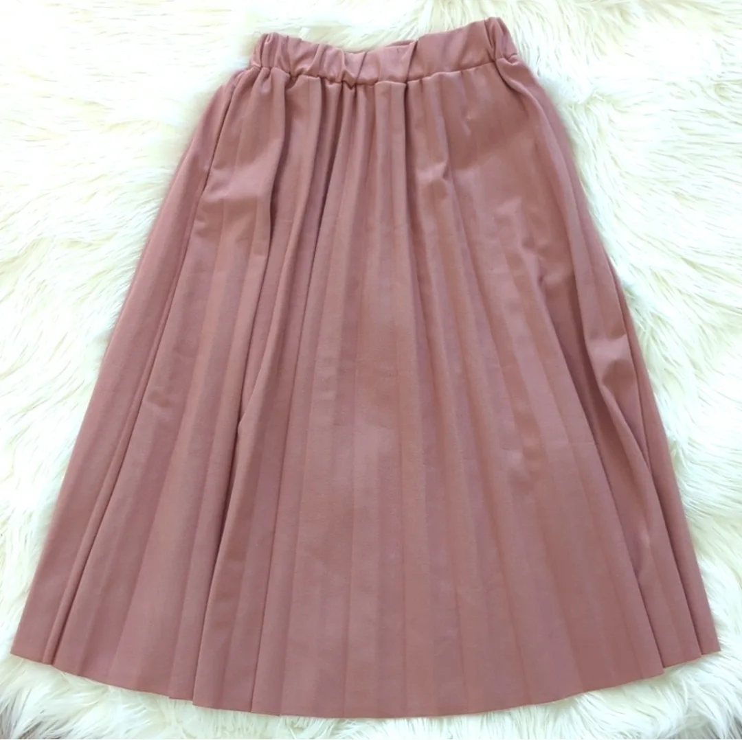 Pleated Skirt with pockets - Size Small, Pink thumbnail