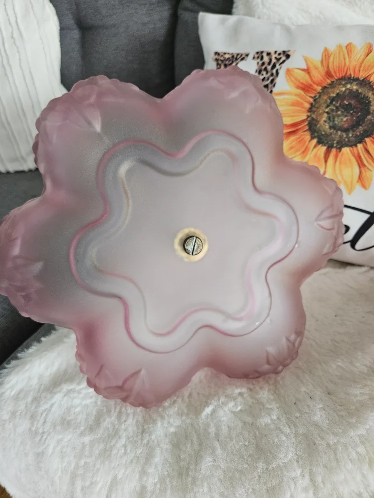 Vintage Pink Glass 3-Tiered Dessert Stand image indicator(4)