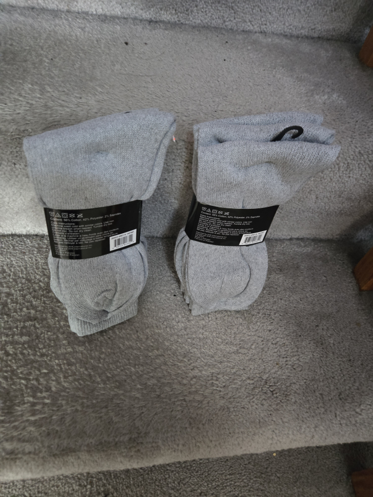Hanes Men's Grey Socks Size 10-13 - photo 2