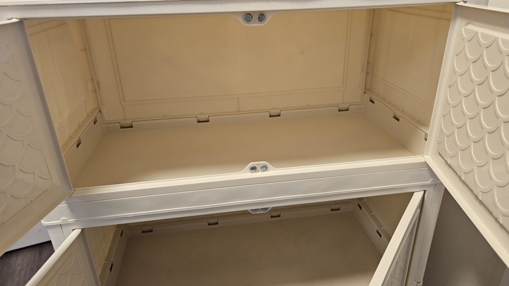 cream color Plastic Storage Cabinet - photo 4