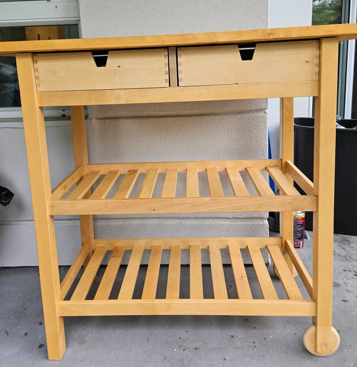 IKEA FÖRHÖJA Kitchen Cart, Birch image indicator(2)