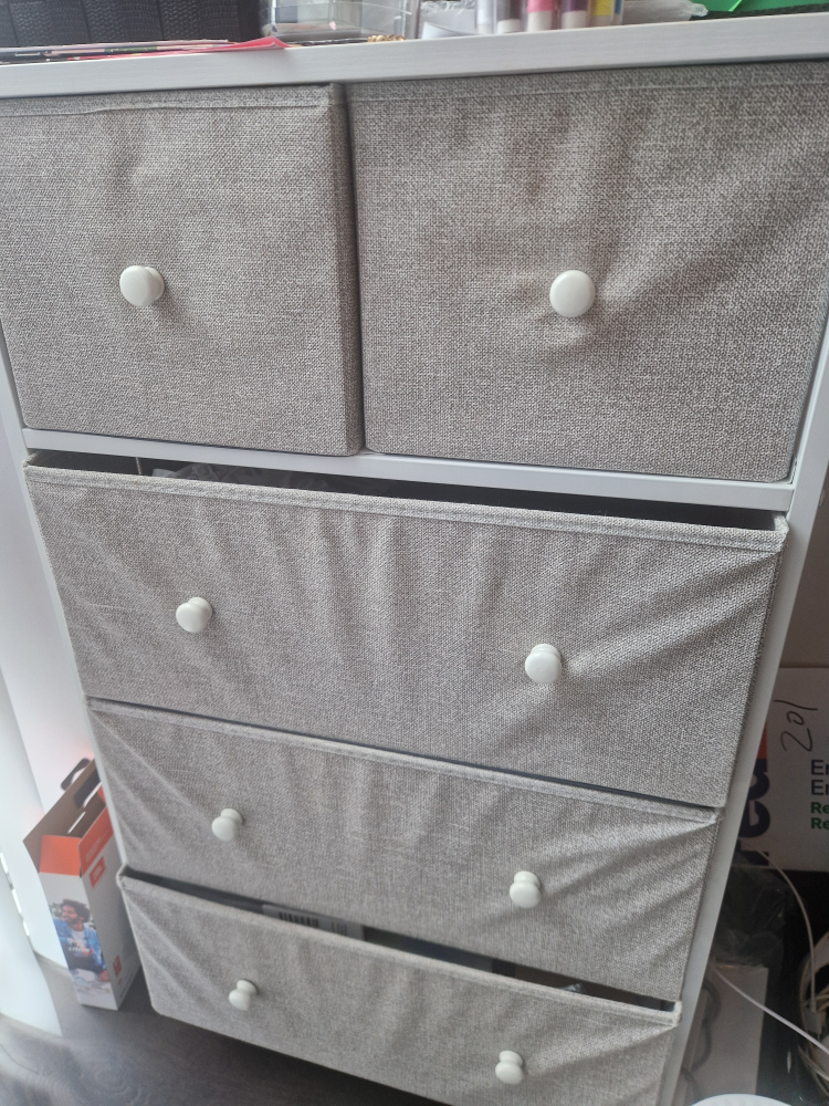 5-Drawer Dresser Tower - Dove Gray - photo 2