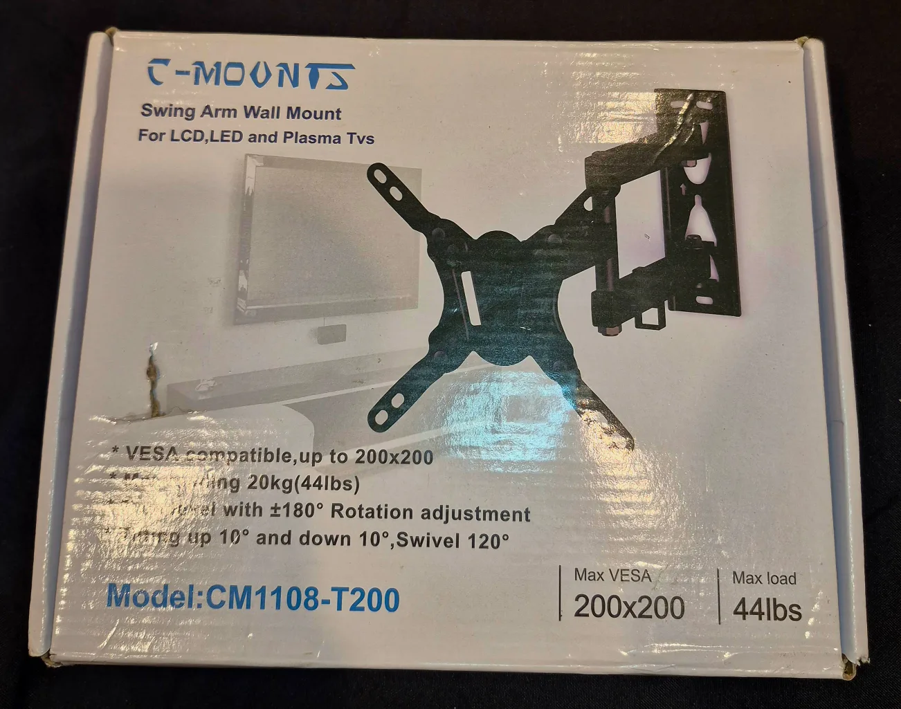 C-Mounts Swing Are Wall Mount for TVs 19"-42" thumbnail