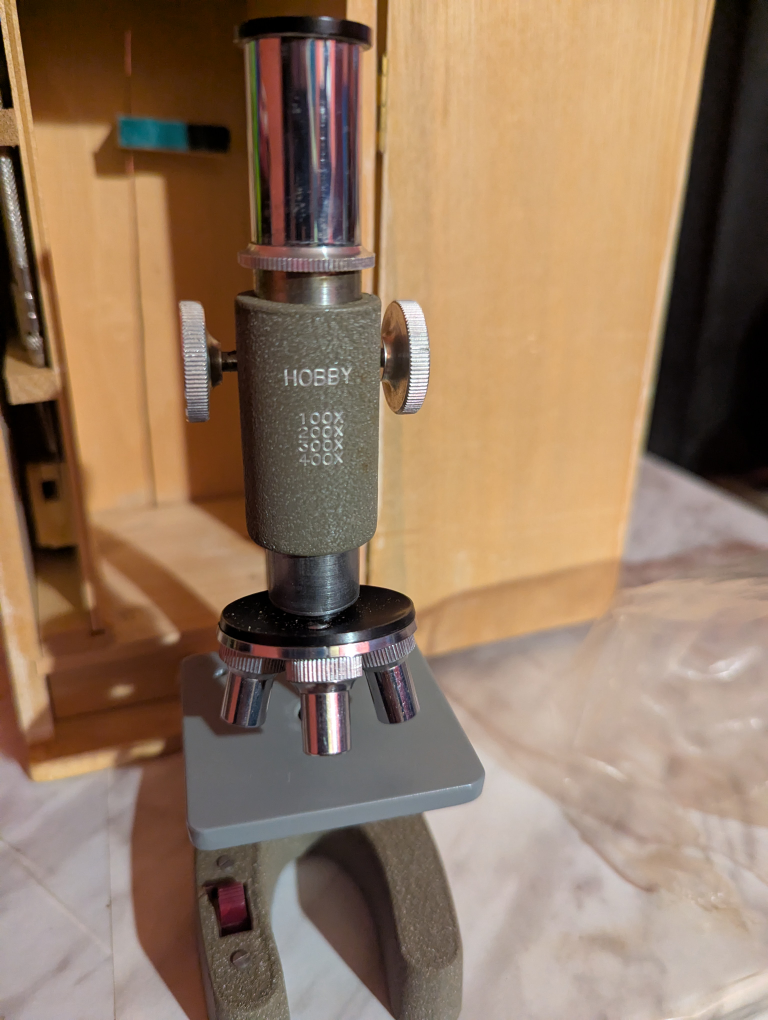 Hobby Microscope with Wooden Box - photo 3