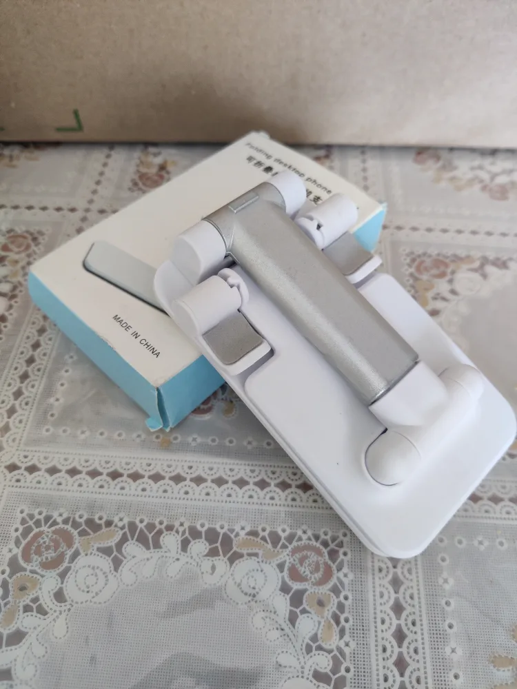 Folding Desktop Phone Stand - White image indicator(5)